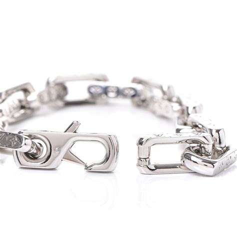 lv bracelet silver|louis vuitton monogram bracelet.